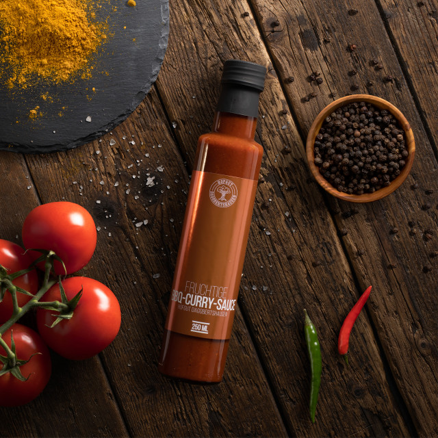 Fruchtige BBQ-Curry-Sauce