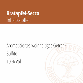 Bratapfel-Secco Inhaltsangaben